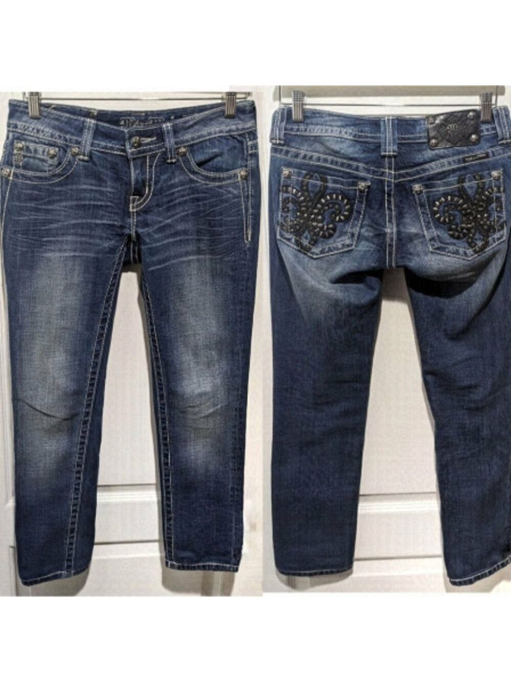 Miss Me | Embellished Pocket Skinny Jeans